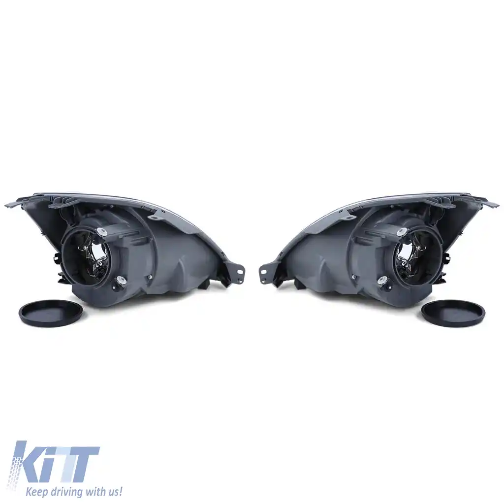 Faruri H4 Negre cu Motor Pachet pentru Ford Fiesta JH JD 05-07-image-6191581