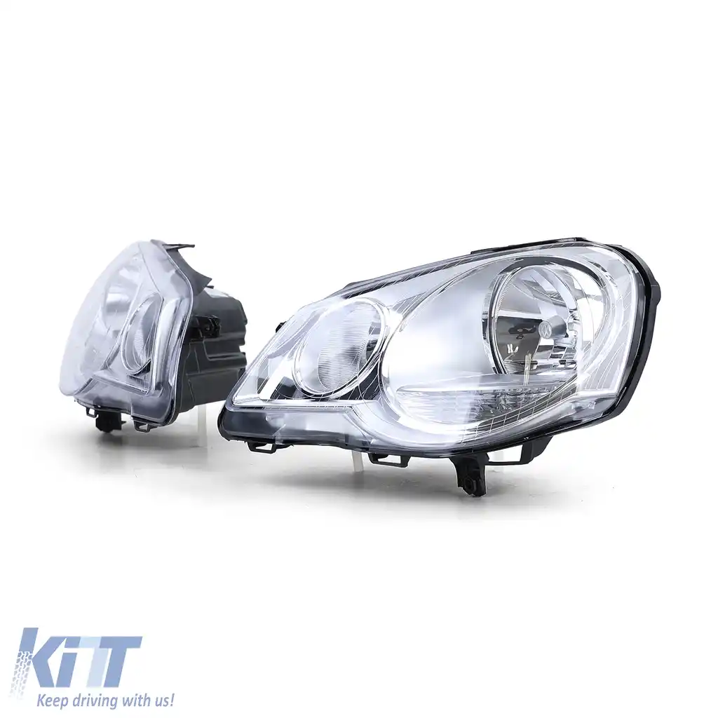 Faruri H7 H1 cu motor LWR dreapta stânga, potrivite pentru VW Polo 9N3 2005-2009-image-6196789
