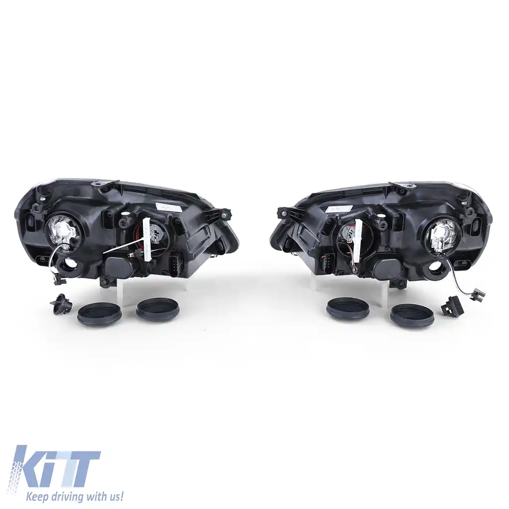 Faruri H7 H1 cu motor LWR dreapta stânga, potrivite pentru VW Polo 9N3 2005-2009-image-6196792