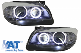 Faruri LED Angel Eyes compatibil cu BMW X1 E84 (2009-2012) Xenon Look-image-6034225