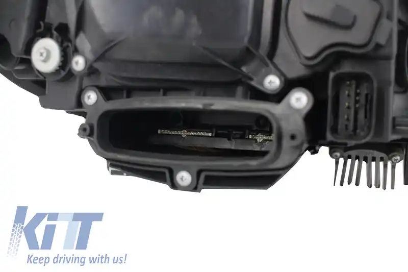 Faruri LED Bi-Xenon Angel Eyes compatibil cu BMW 5 Series F10 F11 (2011-2013) LCI Facelift Look-image-6027085