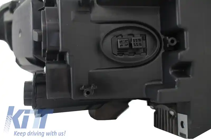 Faruri LED Bi-Xenon Angel Eyes compatibil cu BMW 5 Series F10 F11 (2011-2013) LCI Facelift Look-image-6027086