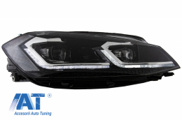 Faruri LED Bi-Xenon compatibil cu VW Golf 7.5 VII Facelift (2017-up) cu Semnal Dinamic-image-6056539