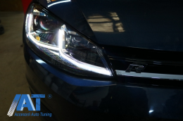 Faruri LED Bi-Xenon Look compatibil cu VW Golf 7 VII (2012-2017) Facelift G7.5 R Line Design cu Semnal Dinamic-image-6056105
