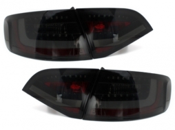 Faruri LED compatibil cu AUDI A4 B8 8K Avant (2008-2011) si Stopuri LED Negru Fumuriu-image-6021233