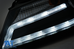 Faruri LED compatibil cu Audi A4 B8 8K (2008-2011) Facelift Light Bar Design Lumina De Zi LED DRL-image-6008464