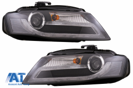 Faruri LED compatibil cu Audi A4 B8 8K (2008-2011) Facelift Light Bar Design Lumina De Zi LED DRL-image-6074788