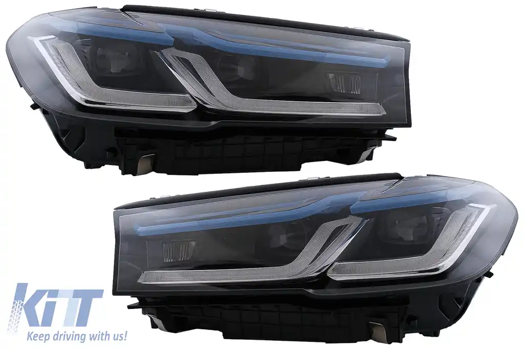 Faruri LED compatibil cu BMW Seria 5 G30 G31 Sedan Touring (2017-2019) LCI Design