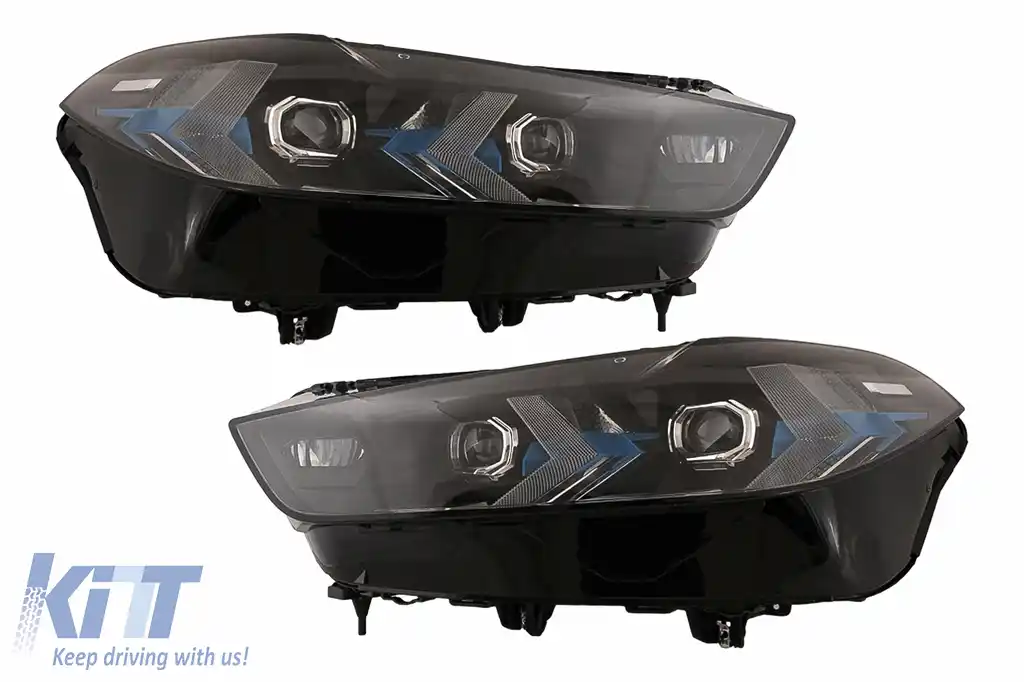 Faruri LED compatibil cu BMW X5 G05 X6 G06 (2019-2022) upgrade de la Laser la 2024 LCI Design