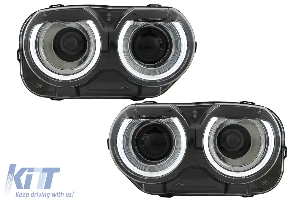 Faruri LED compatibil cu Dodge Challenger (2015-2024) Negru