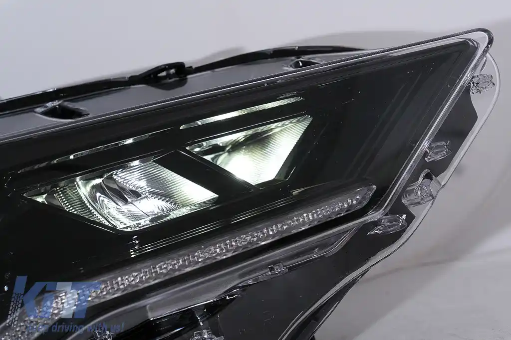 Faruri LED compatibil cu Ford Mustang Facelift (2018-2023) Negru Semnal Dinamic-image-6107442