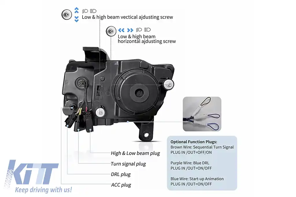 Faruri LED compatibil cu Jeep Grand Cherokee IV WK2 (2011-2013) Semnal Dinamic-image-6110743