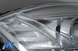 Faruri LED compatibil cu Mercedes Clasa S W221 (2005-2009) Facelift Look Semnalizare Dinamica Secventiala-image-6081107