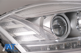 Faruri LED compatibil cu Mercedes Clasa S W221 (2005-2009) Facelift Look Semnalizare Dinamica Secventiala-image-6081120