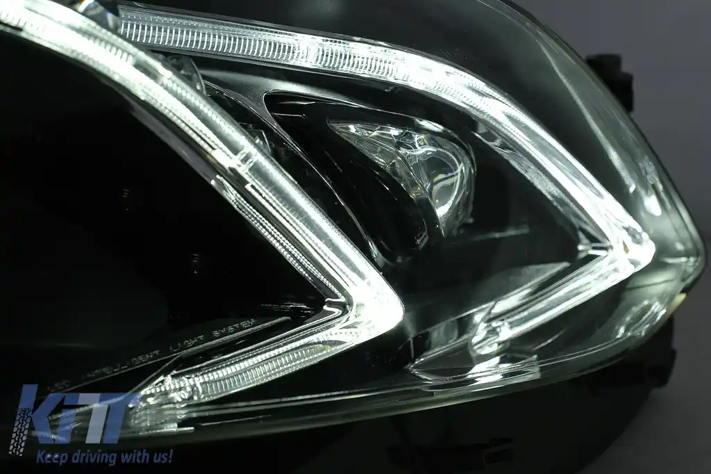 Faruri LED compatibil cu Mercedes E-Class W212 (2009-2012) Facelift Design-image-6016480