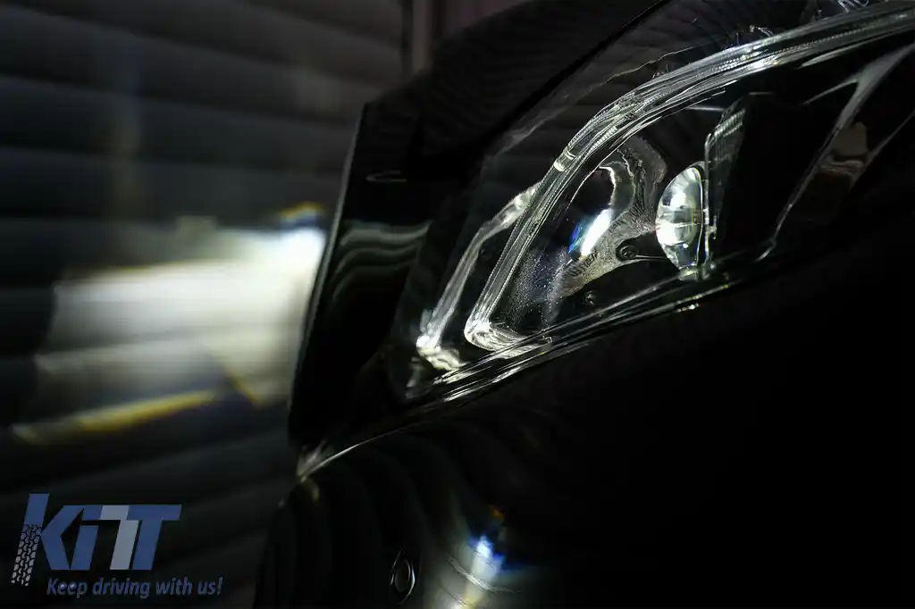 Faruri LED compatibil cu Mercedes E-Class W212 (2009-2012) Facelift Design-image-6088999