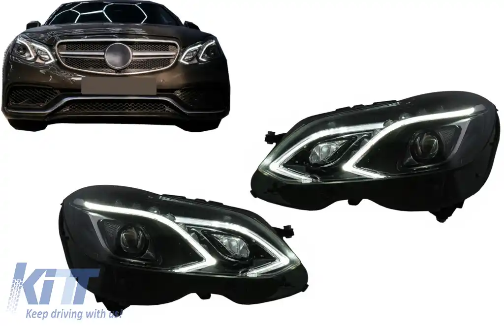 image-21-Faruri LED compatibil cu Mercedes E-Class W212 (2009-2012) Facelift Design