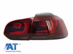 Faruri LED compatibil cu VW Golf 6 VI (2008-2013) Design Golf 7 3D U Design Semnal LED Dinamic cu Stopuri LED R20-image-6021154