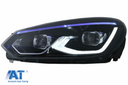 Faruri LED compatibil cu VW Golf 6 VI (2008-2013) conversie Golf 8 Look-image-6082509