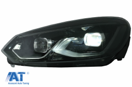 Faruri LED compatibil cu VW Golf 6 VI (2008-2013) conversie Golf 8 Look-image-6082530