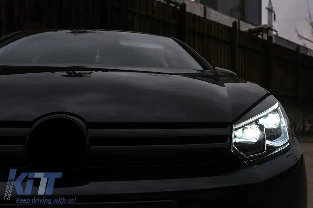 Faruri LED compatibil cu VW Golf 6 VI (2008-2013) conversie Golf 8 Look-image-6092515