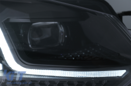 Faruri LED compatibil cu VW Golf 6 VI (2008-2013) Facelift G7.5 Design Negru Semnalizare Secventiala LHD-image-6088135
