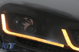 Faruri LED compatibil cu VW Golf 6 VI (2008-2013) Facelift G7.5 Design Negru Semnalizare Secventiala LHD-image-6088143