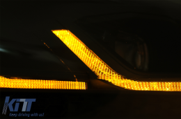 Faruri LED compatibil cu VW Golf 6 VI (2008-2013) Facelift G7.5 Design Negru Semnalizare Secventiala LHD-image-6088144