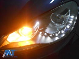 Faruri LED compatibil cu VW Golf 6 VI (10.2008-2012) DAYLIGHT DRL GTI Look Negru-image-6075162