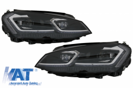Faruri LED compatibil cu VW Golf 7 VII (2012-2017) Facelift G7.5 R Line Look cu Semnal Dinamic-image-6032271