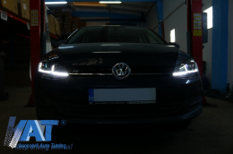 Faruri LED compatibil cu VW Golf 7 VII (2012-2017) Facelift G7.5 R Line Look cu Semnal Dinamic-image-6042610
