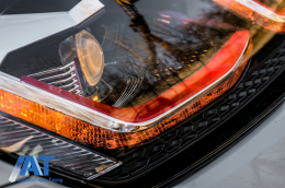 Faruri LED compatibil cu VW Golf 7 VII (2012-2017) Facelift G7.5 GTI Look cu Semnal Dinamic-image-6077793