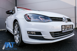 Faruri LED compatibil cu VW Golf 7 VII (2012-2017) Facelift G7.5 GTI Look cu Semnal Dinamic-image-6077796