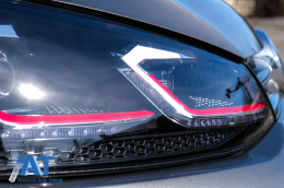 Faruri LED compatibil cu VW Golf 7 VII (2012-2017) Facelift G7.5 GTI Look cu Semnal Dinamic-image-6078429