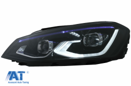 Faruri LED compatibil cu VW Golf 7 VII (2012-2017) conversie Golf 8 Look-image-6082542