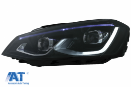 Faruri LED compatibil cu VW Golf 7 VII (2012-2017) conversie Golf 8 Look-image-6082543