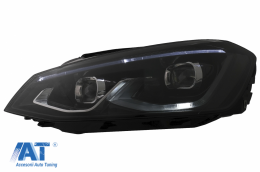Faruri LED compatibil cu VW Golf 7 VII (2012-2017) conversie Golf 8 Look-image-6082545