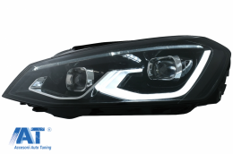 Faruri LED compatibil cu VW Golf 7 VII (2012-2017) conversie Golf 8 Look-image-6082551