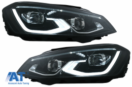 Faruri LED compatibil cu VW Golf 7 VII (2012-2017) conversie Golf 8 Look-image-6082552