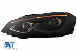 Faruri LED compatibil cu VW Golf 7 VII (2012-2017) conversie Golf 8 Look-image-6082555