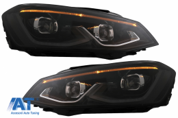 Faruri LED compatibil cu VW Golf 7 VII (2012-2017) conversie Golf 8 Look-image-6082556