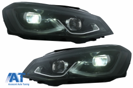 Faruri LED compatibil cu VW Golf 7 VII (2012-2017) conversie Golf 8 Look-image-6082559
