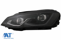 Faruri LED compatibil cu VW Golf 7 VII (2012-2017) conversie Golf 8 Look-image-6082564