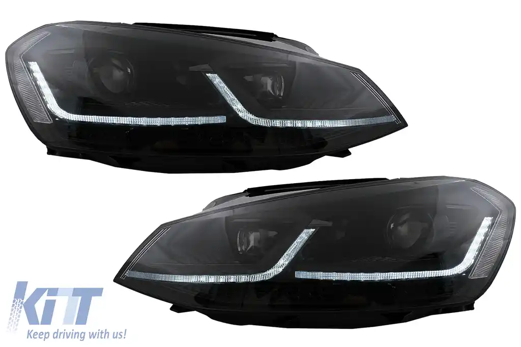 Faruri LED compatibil cu VW Golf 7 VII (2012-2017) Facelift G7.5 Design cu Semnal Dinamic