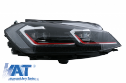 Faruri LED compatibil cu VW Golf 7.5 VII (2017+) GTI Look cu Semnal Dinamic-image-6042138