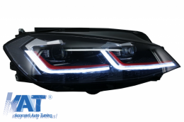 Faruri LED compatibil cu VW Golf 7.5 VII (2017+) GTI Look cu Semnal Dinamic-image-6042143