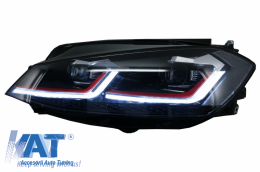 Faruri LED compatibil cu VW Golf 7.5 VII (2017+) GTI Look cu Semnal Dinamic-image-6042144