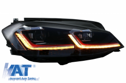 Faruri LED compatibil cu VW Golf 7.5 VII (2017+) GTI Look cu Semnal Dinamic-image-6042146