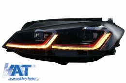 Faruri LED compatibil cu VW Golf 7.5 VII (2017+) GTI Look cu Semnal Dinamic-image-6042147