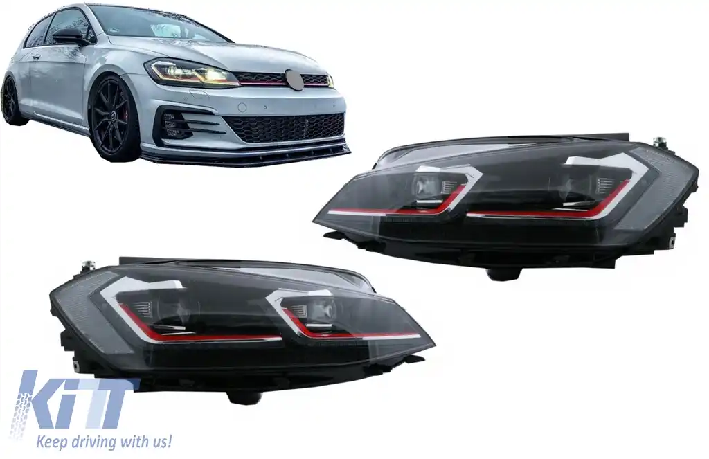 image-53-Faruri LED compatibil cu VW Golf 7.5 VII (2017+) GTI Look cu Semnal Dinamic